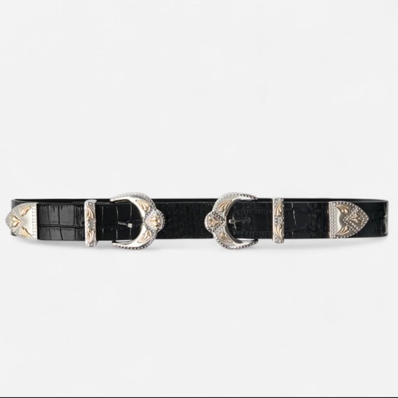 Maje Accessories - MAJE
NWOT- Western Double Buckle Leather Belt Sz 2